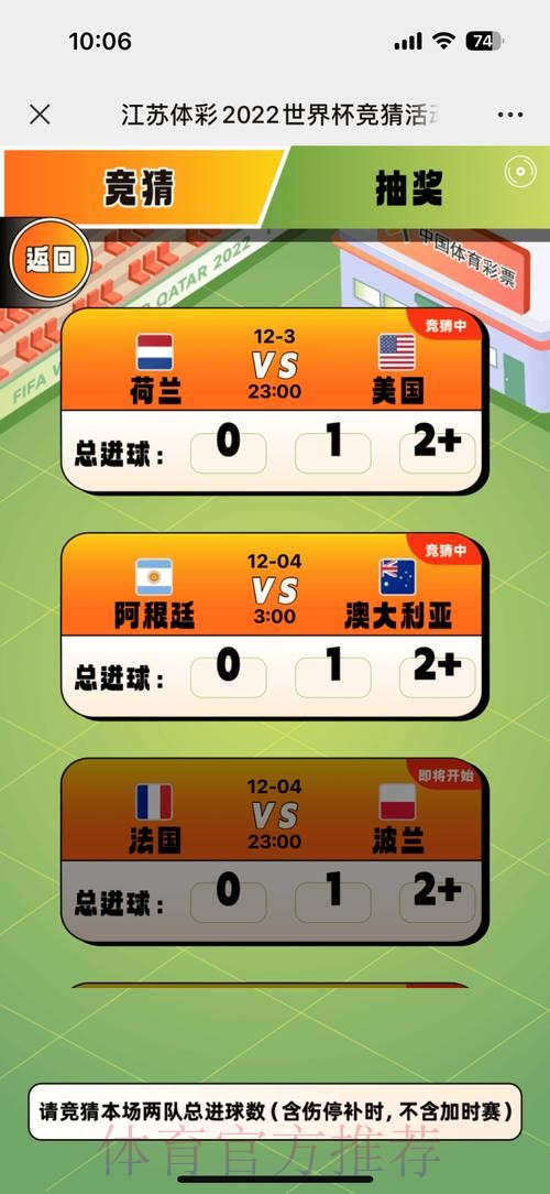 世界杯竞猜最新热门